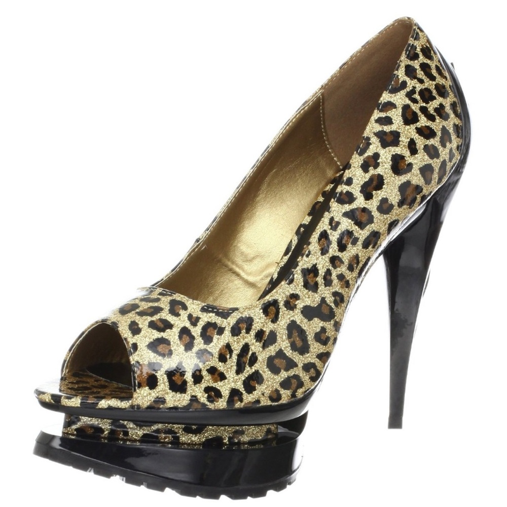 Highest heel collection, flame 21, leopard